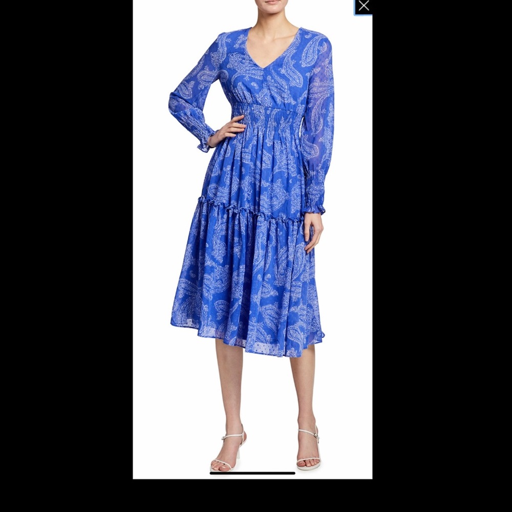 Taylor Blue Parsley long sleeve dress SZ 6